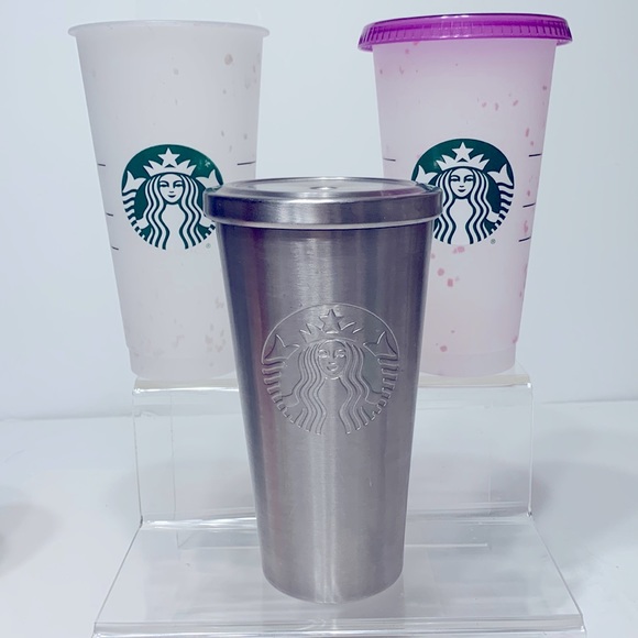 Starbucks lot of 3 tumblers 24 oz - Picture 1 of 8